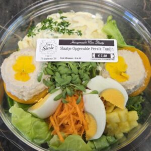 Slaatje Opgevulde Perzik Tonijn