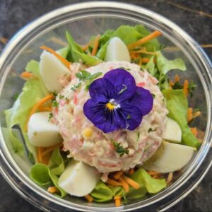 Opgevuld eitje Krabsalade