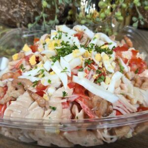 Pasta salade Zalm Garnaal