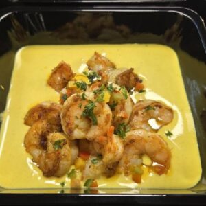 Portie Scampi Currysaus